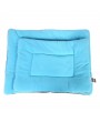 Washable Soft Comfortable Silk Wadding Bed Pad Mat Cushion for Dog Cat Pet Light Blue Size M