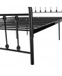 4FT6 Barbells Bedhead Decoration Iron Bed Black
